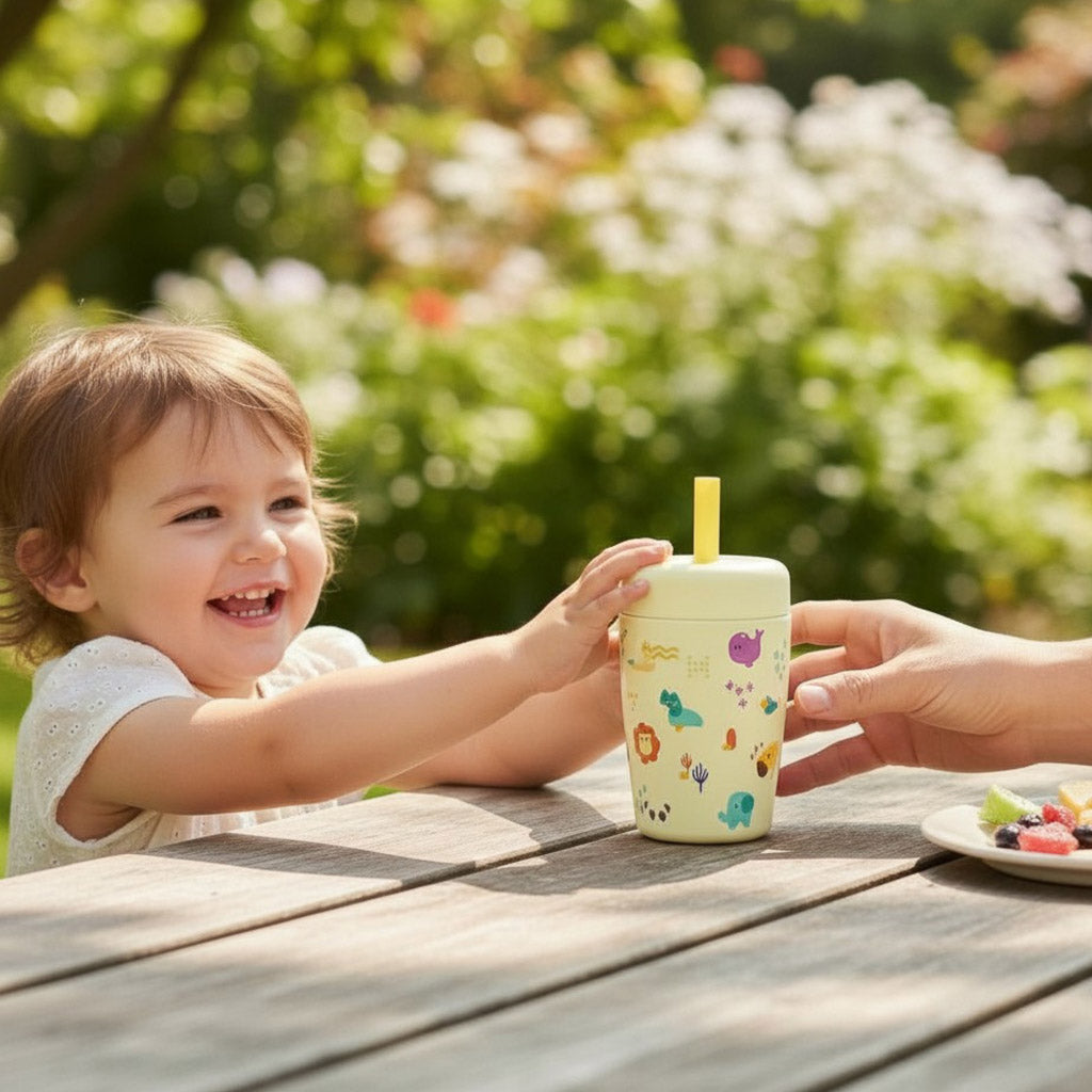 Marcus & Marcus Double-Wall Insulated Stainless Steel Straw Tumbler