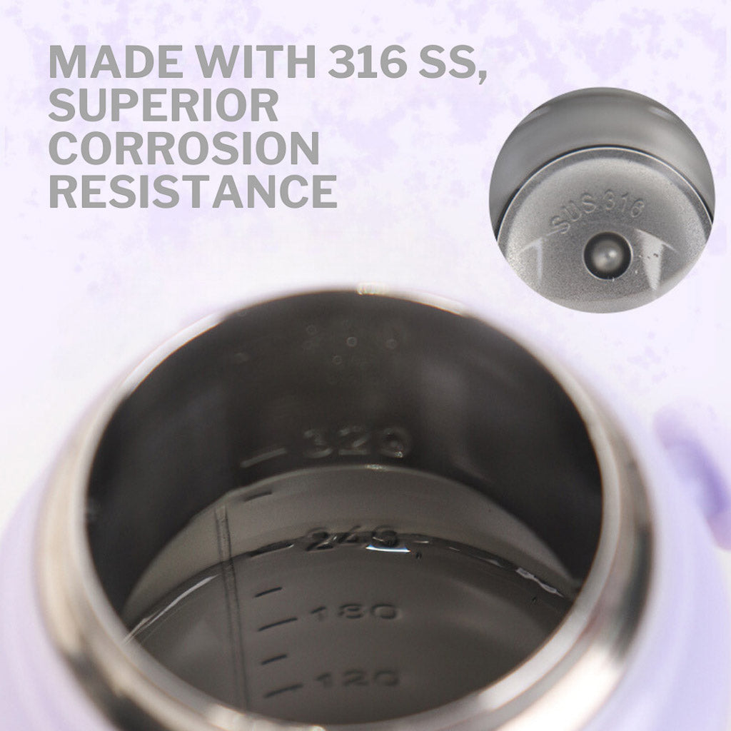 Marcus & Marcus Straw and Spout Insulated Water Bottle (350ml)