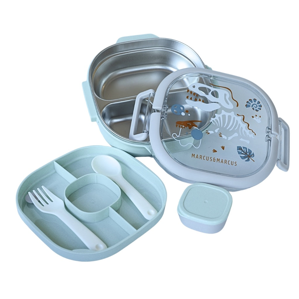 Marcus & Marcus 2 Tier Stainless Steel Lunch Box