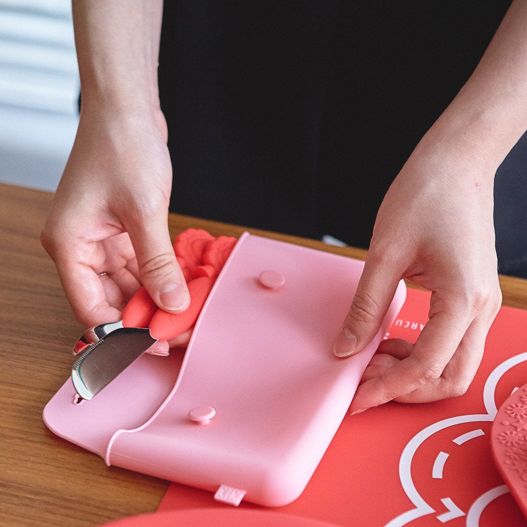 Marcus & Marcus Cutlery Pouch - Pink