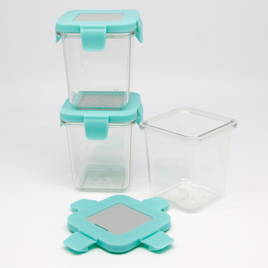 Marcus & Marcus Tritan Air Tight Container - 8oz x 3pcs