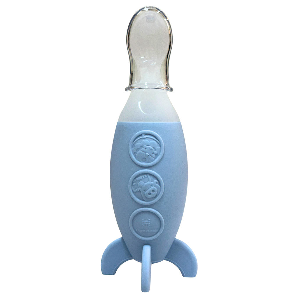 Marcus &amp; Marcus Blue Color Feeding Spoon Dispenser
