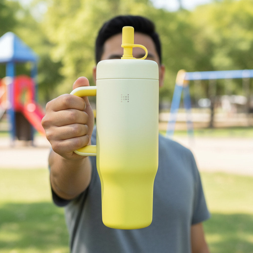 Marcus &amp; Marcus Double-Wall Insulated Stainless Steel Straw Tumbler