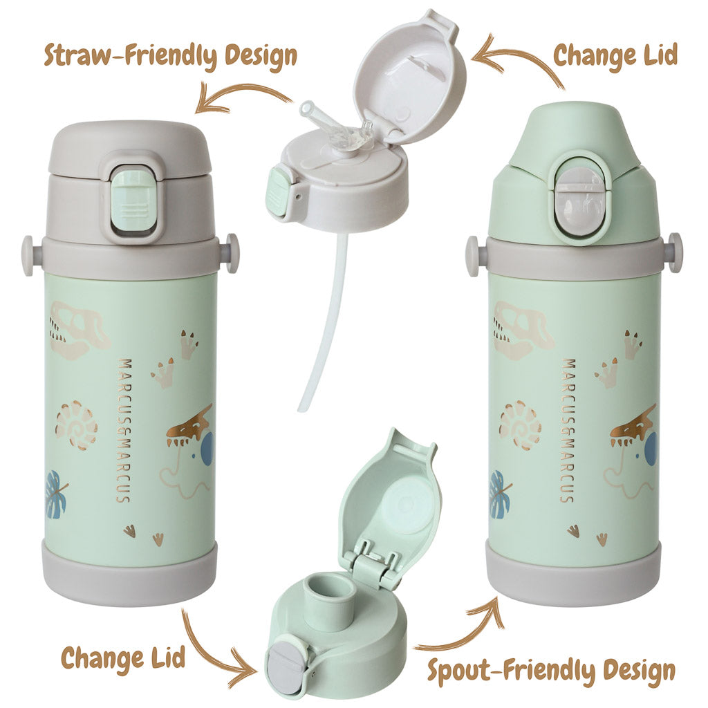 Marcus &amp; Marcus Straw and Spout Insulated Water Bottle (350ml)