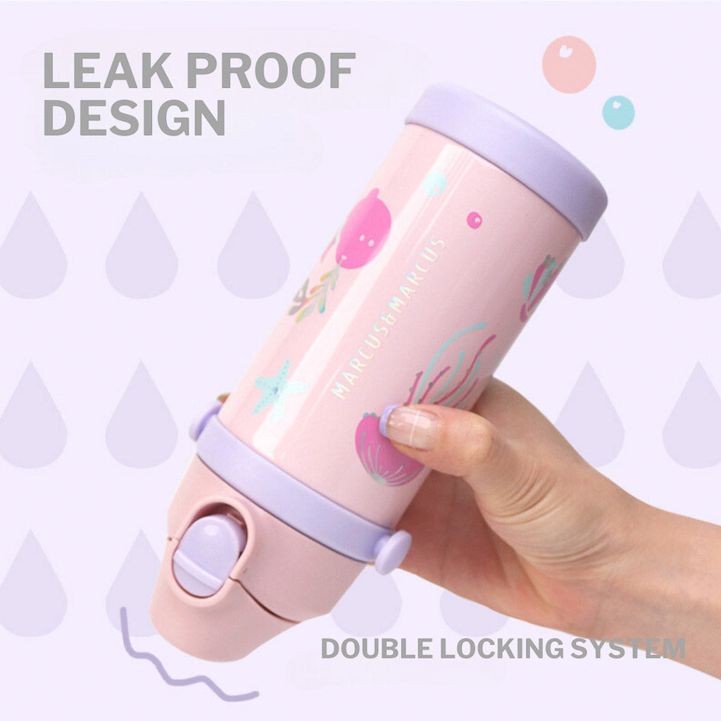 Marcus &amp; Marcus Straw and Spout Insulated Water Bottle (350ml)