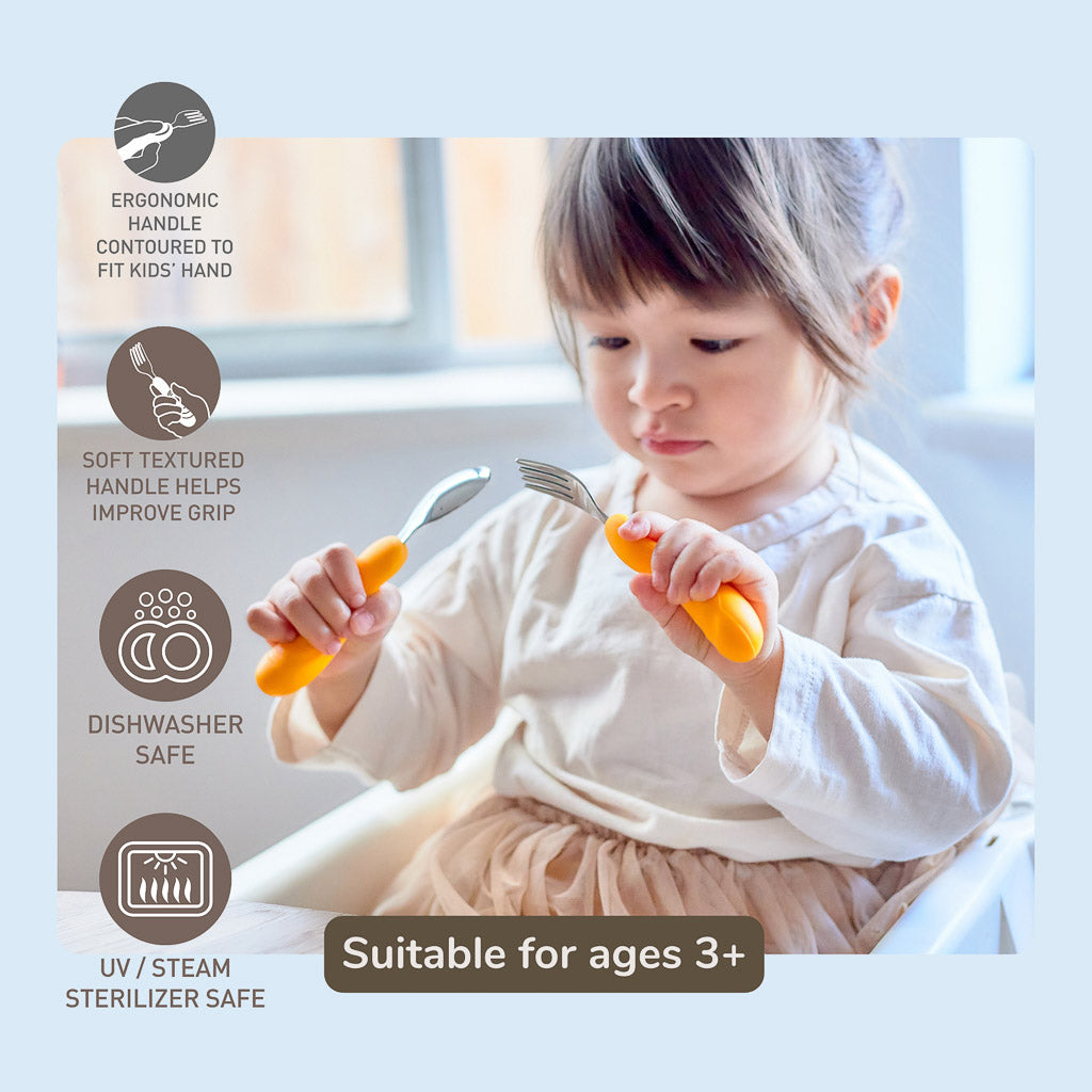 Marcus &amp; Marcus Easy Grip Spoon &amp; Fork Set