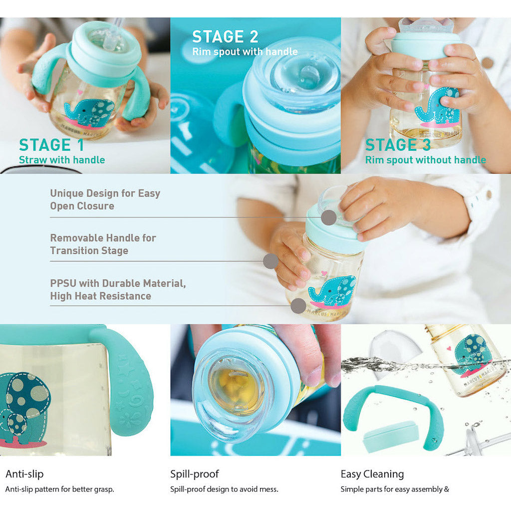 Marcus & Marcus PPSU Transition Trainer Bottle Set