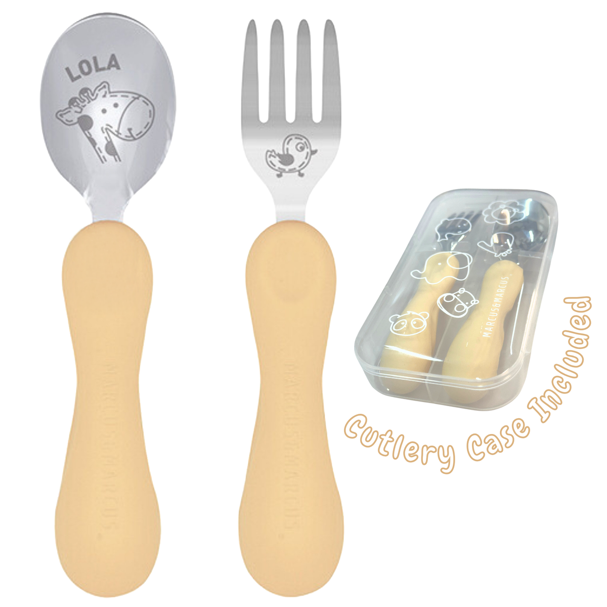 Marcus &amp; Marcus Easy Grip Spoon &amp; Fork Set