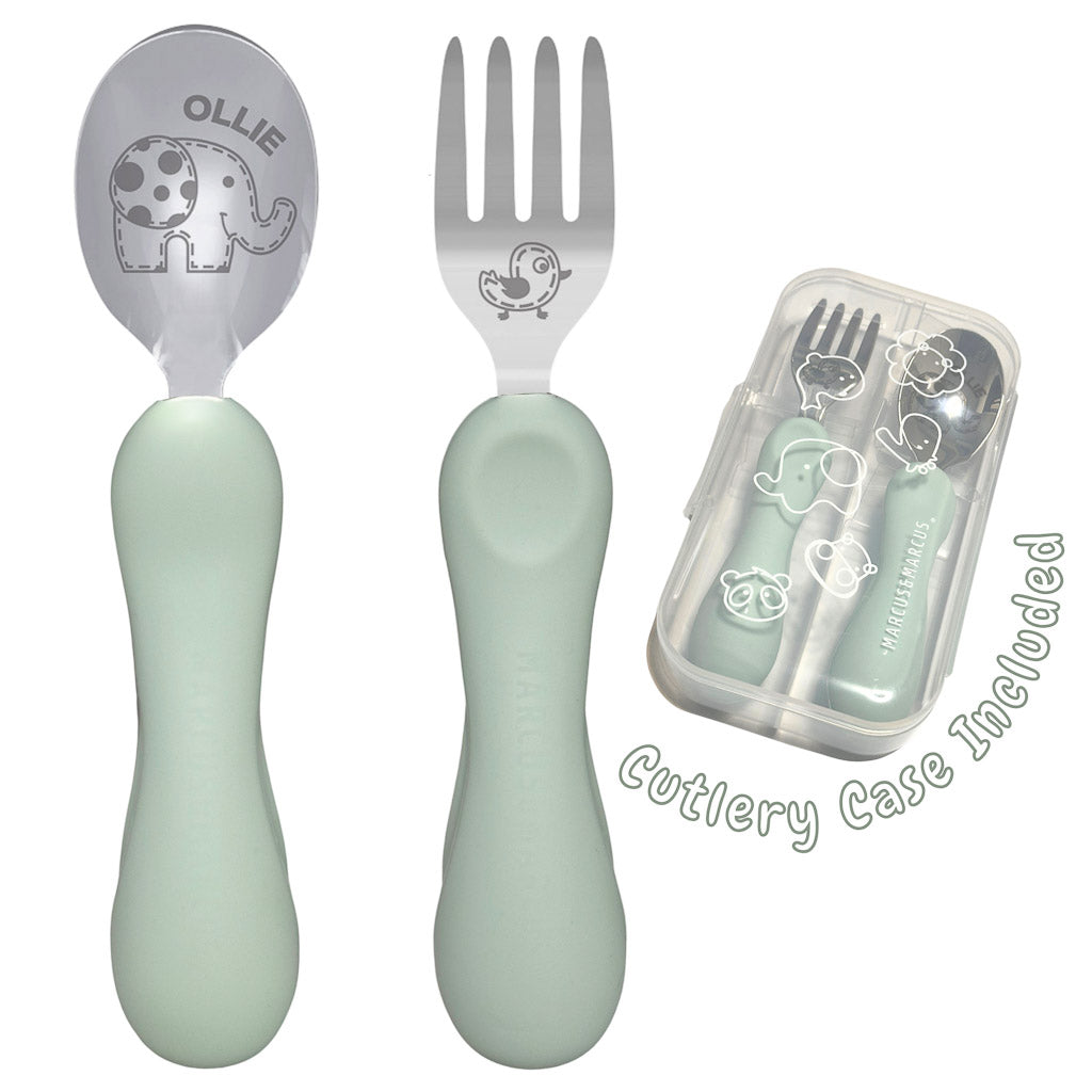 Marcus &amp; Marcus Easy Grip Spoon &amp; Fork Set