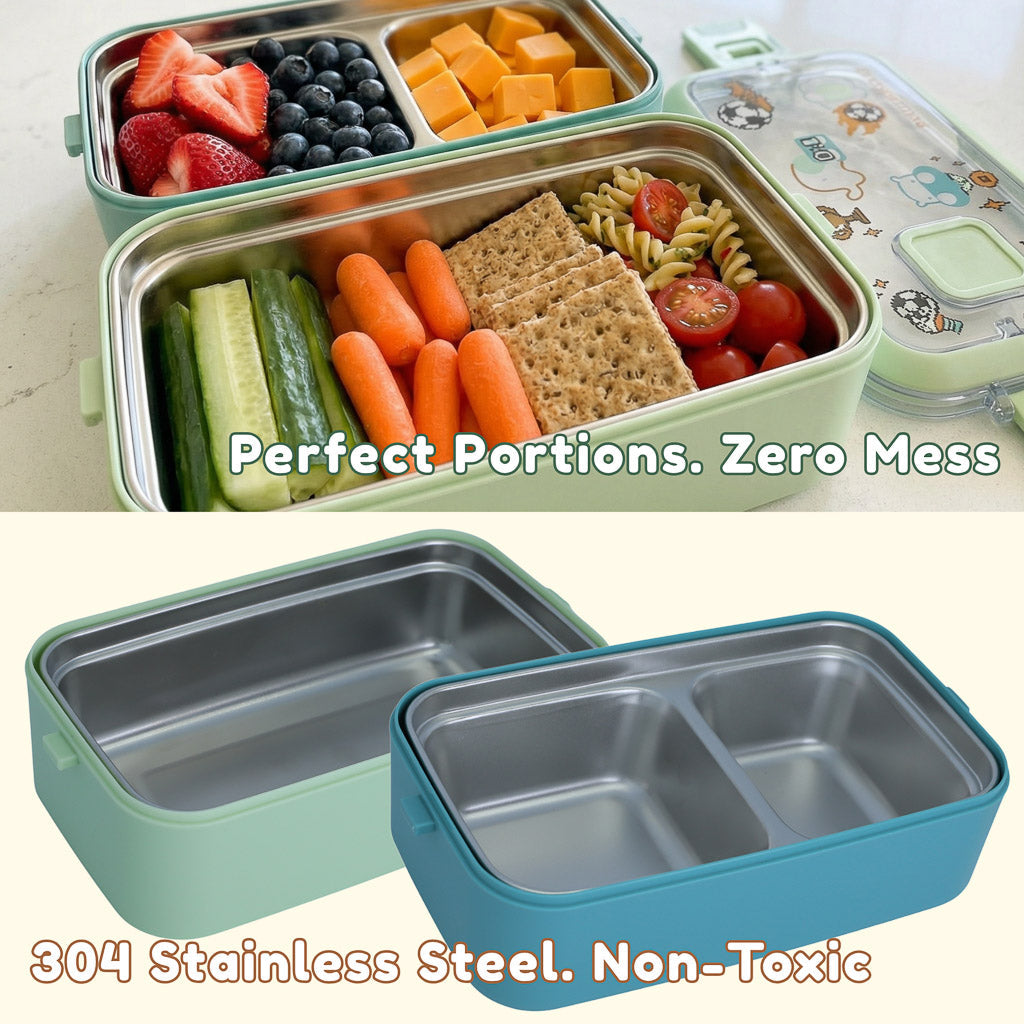 Marcus & Marcus Duodeck Stainless Steel Lunch Box Set