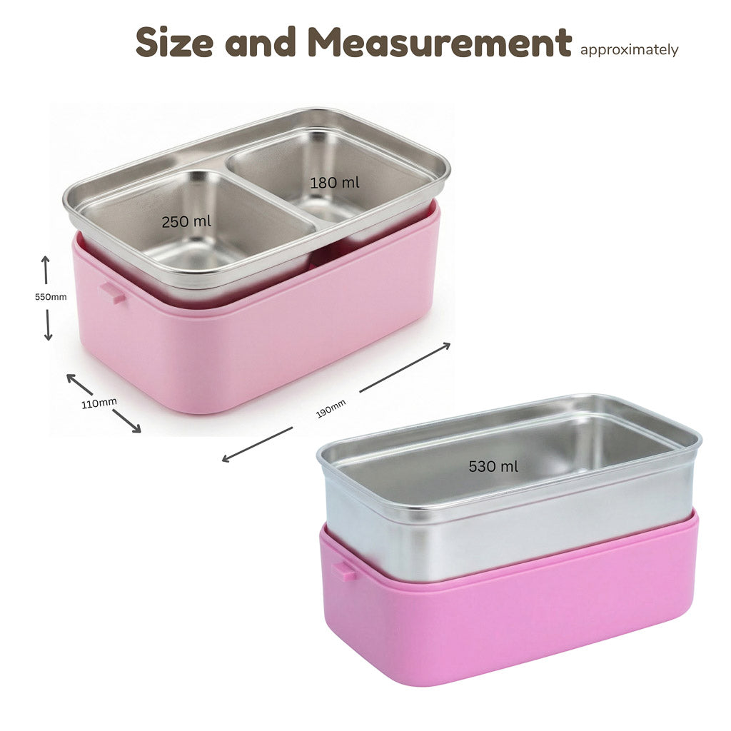 Marcus & Marcus Duodeck Stainless Steel Lunch Box Set