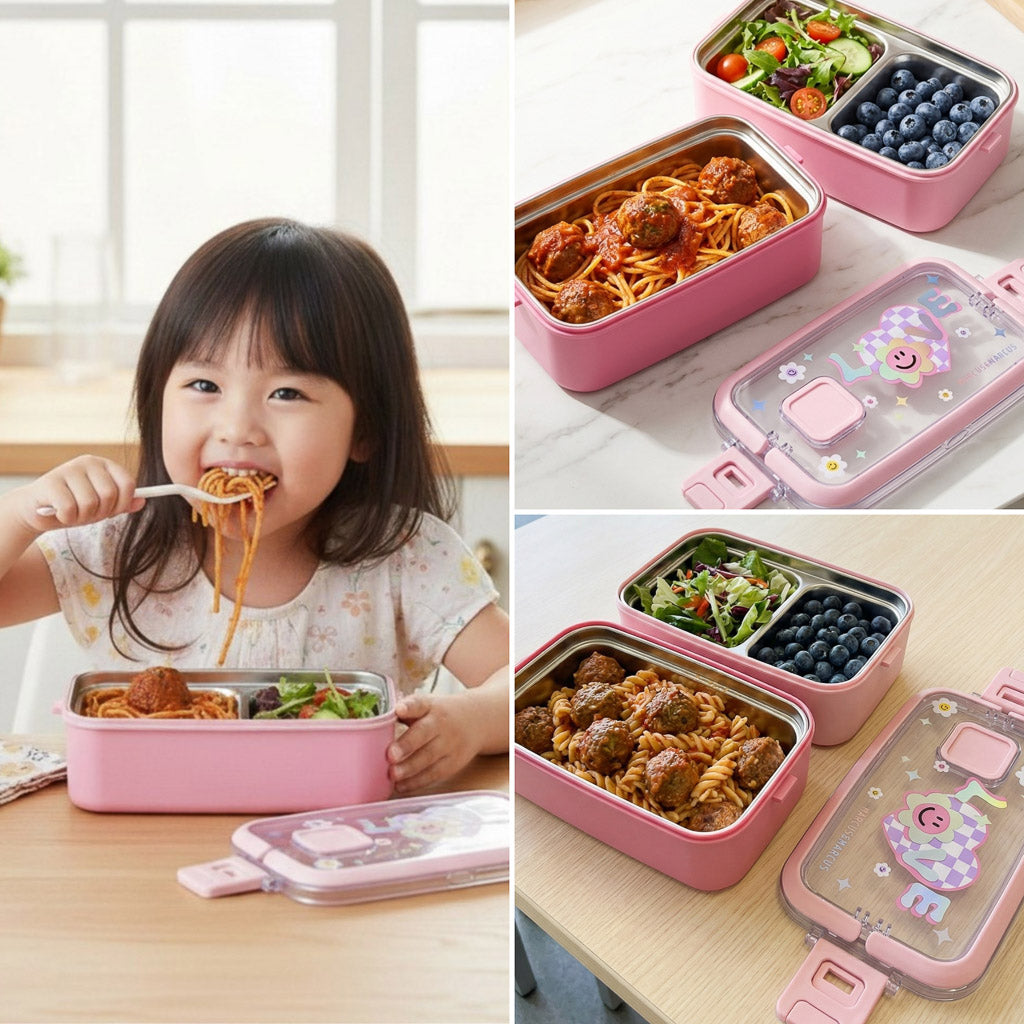 Marcus & Marcus Duodeck Stainless Steel Lunch Box Set