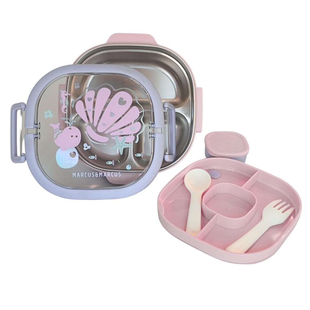 Marcus &amp; Marcus 2 Tier Stainless Steel Lunch Box