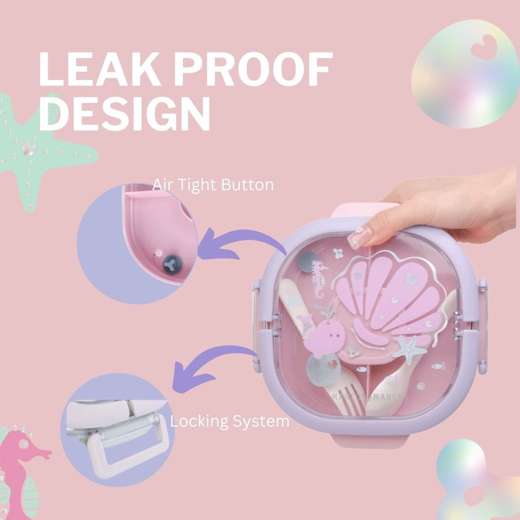 Marcus &amp; Marcus 2 Tier Stainless Steel Lunch Box