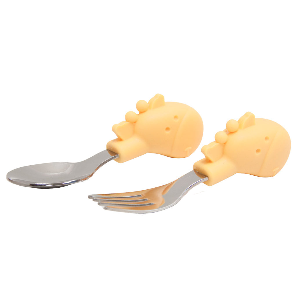 Marcus & Marcus Palm Grasp Spoon & Fork Set with Cutlery Case