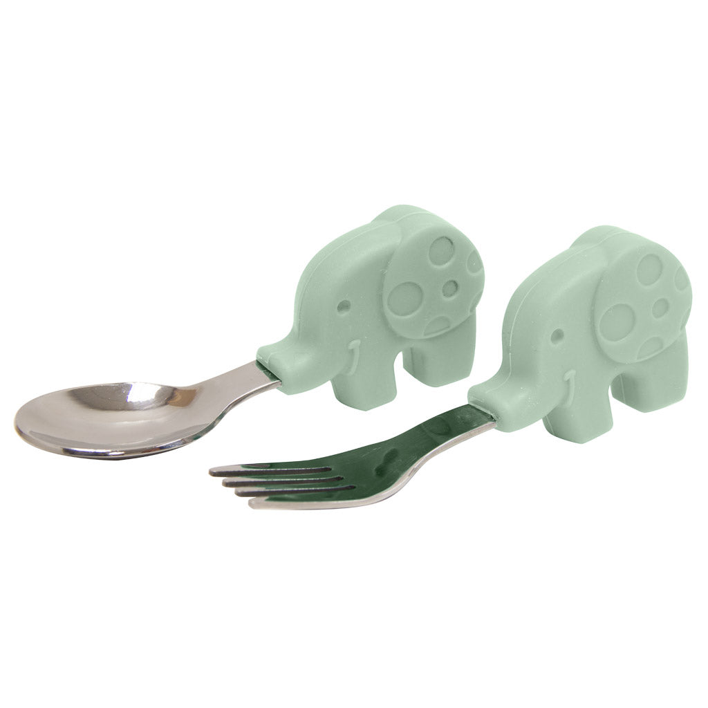 Marcus & Marcus Palm Grasp Spoon & Fork Set with Cutlery Case