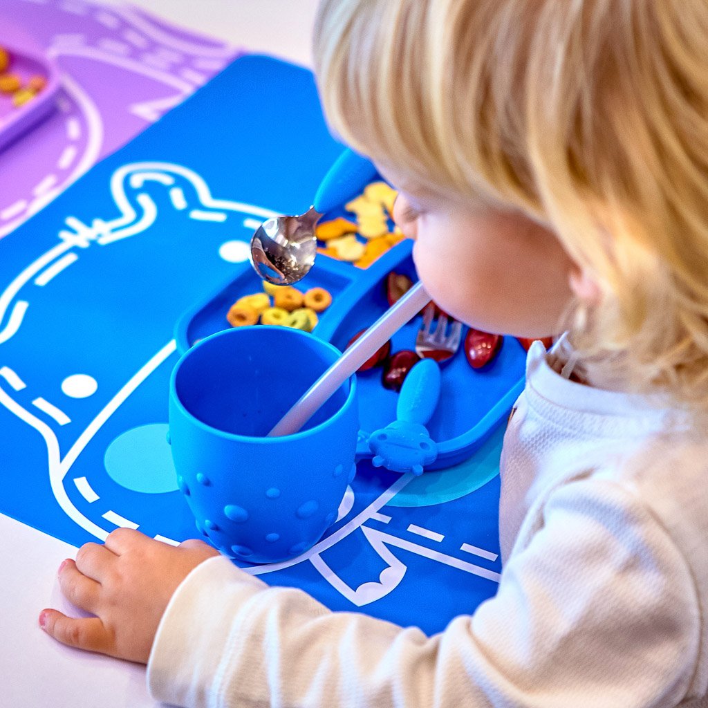 Marcus &amp; Marcus Reusable Silicone Straws &amp; Brush Set