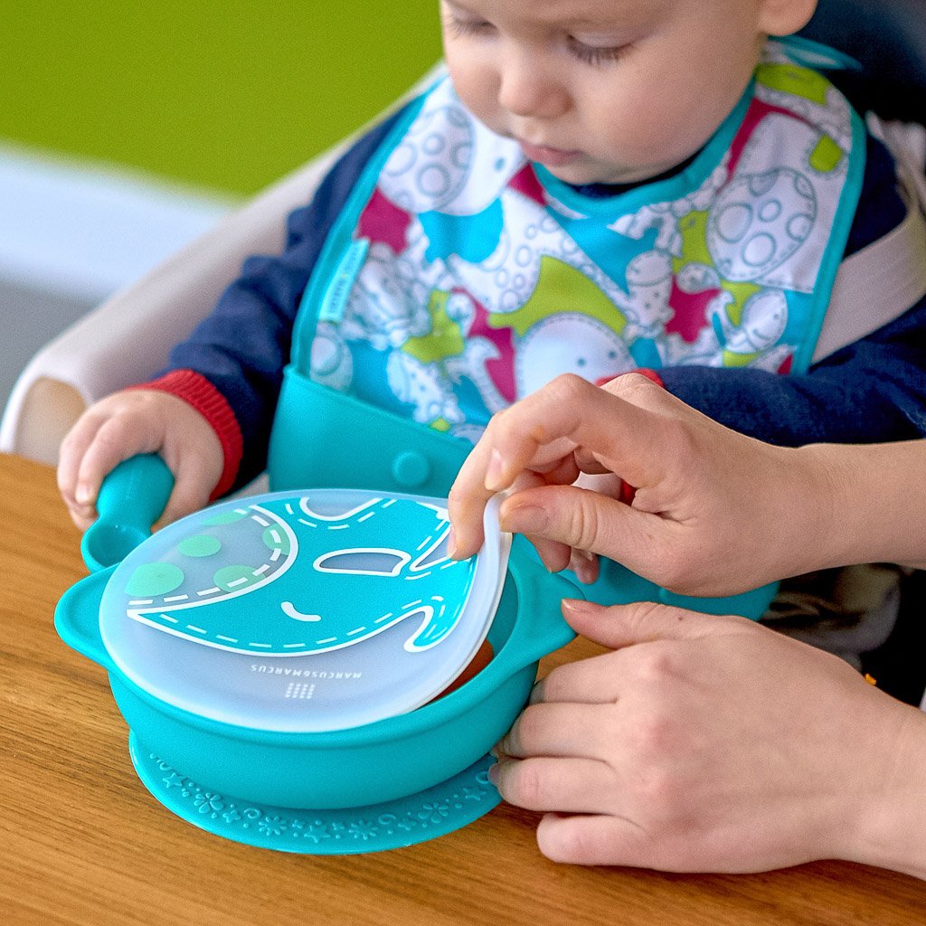 Marcus & Marcus Suction Bowl with Lid - Ollie