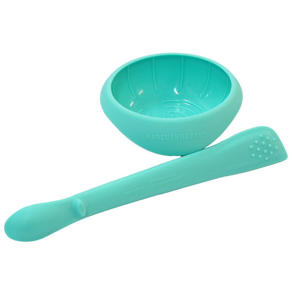 Marcus &amp; Marcus Masher Spoon &amp; Bowl Set - Blue