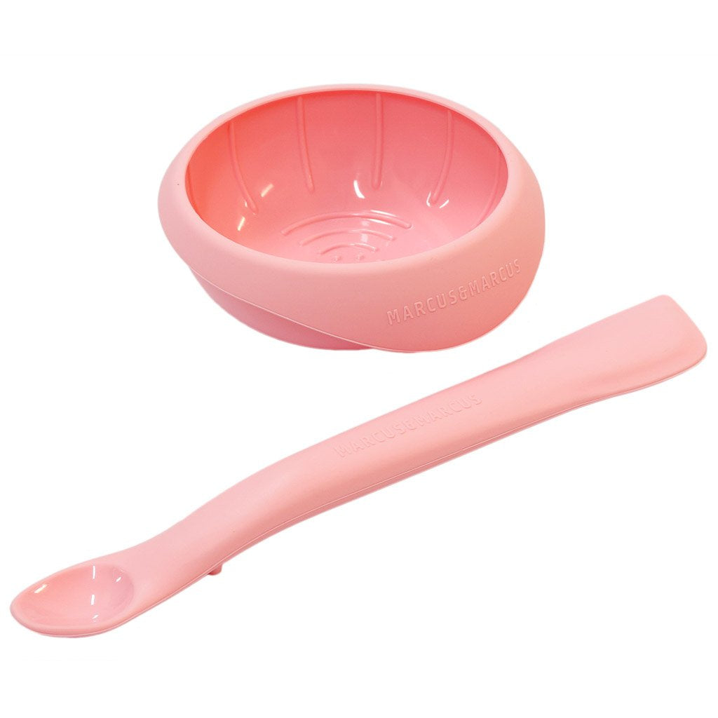 Marcus &amp; Marcus Masher Spoon &amp; Bowl Set - Pink