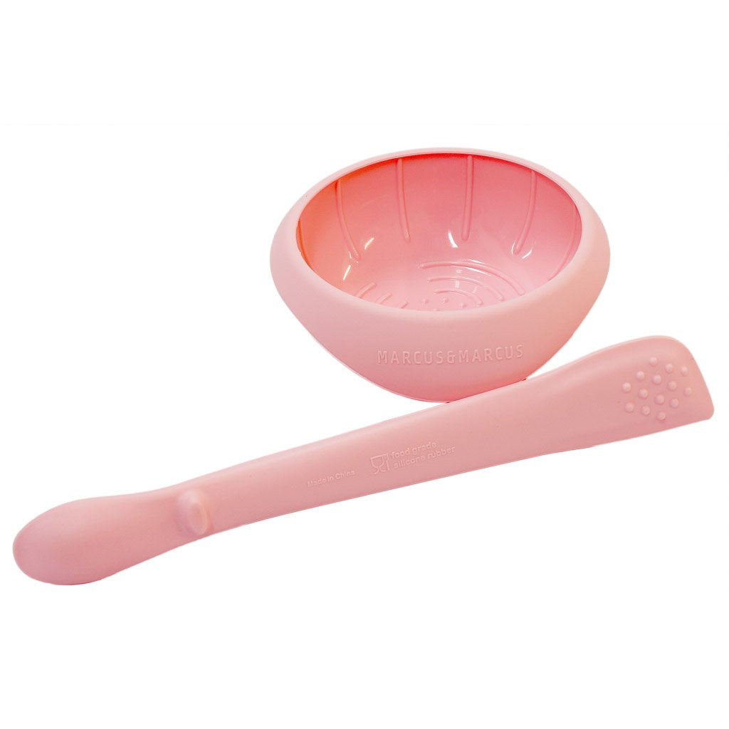 Marcus &amp; Marcus Masher Spoon &amp; Bowl Set - Pink