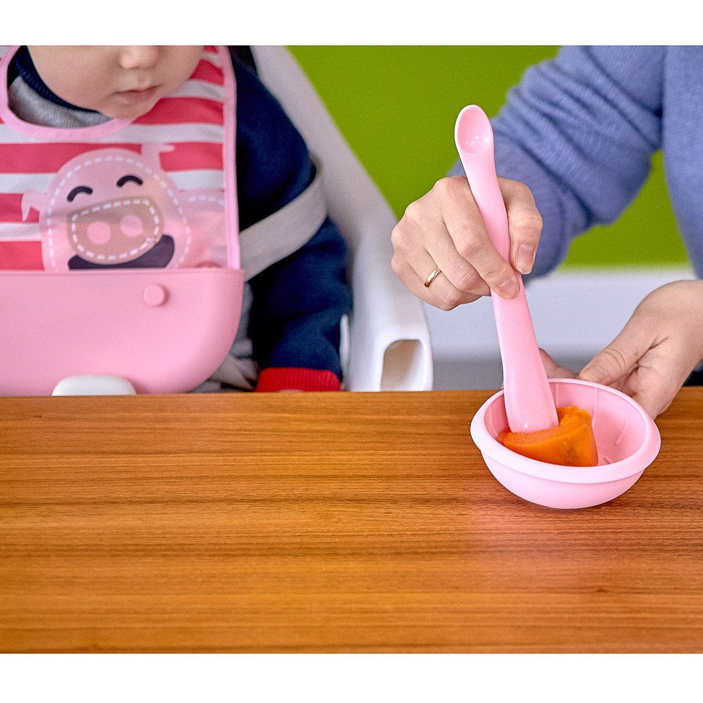 Marcus &amp; Marcus Masher Spoon &amp; Bowl Set - Pink