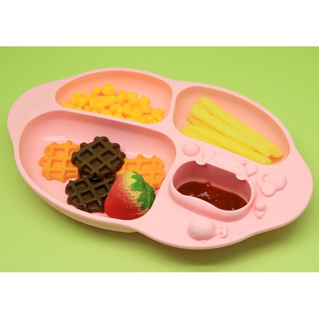 Marcus &amp; Marcus Yummy Dips Suction Divided Plate - Pokey