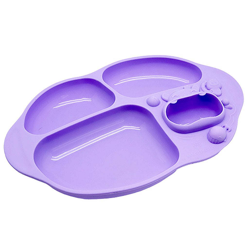 Marcus &amp; Marcus Yummy Dips Suction Divided Plate - Willo
