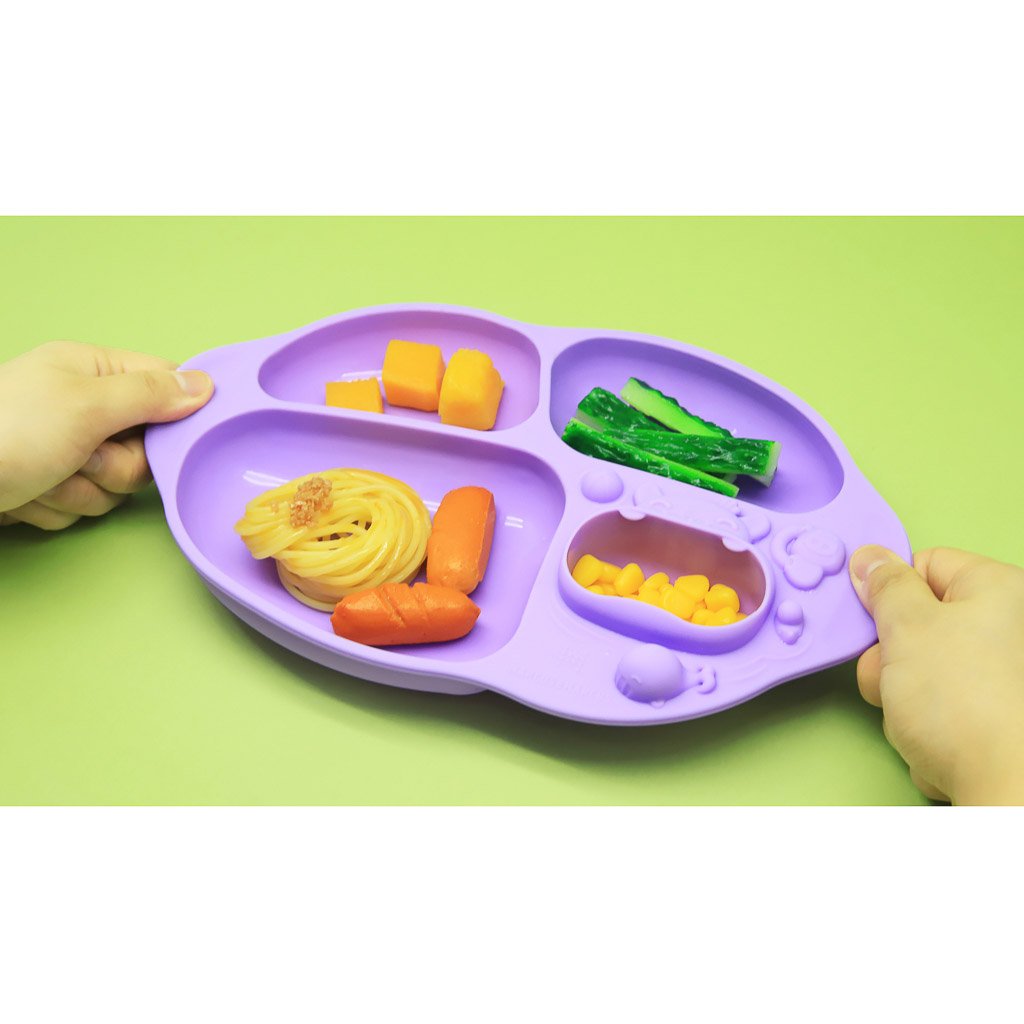 Marcus &amp; Marcus Yummy Dips Suction Divided Plate - Willo