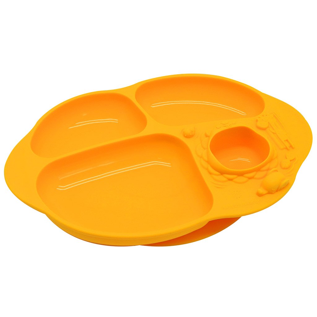 Marcus &amp; Marcus Yummy Dips Suction Divided Plate - Lola