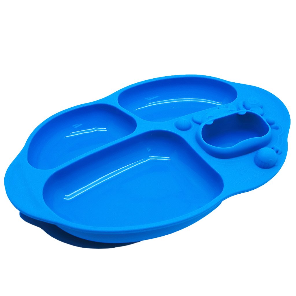 Marcus & Marcus Yummy Dips Suction Divided Plate - Lucas