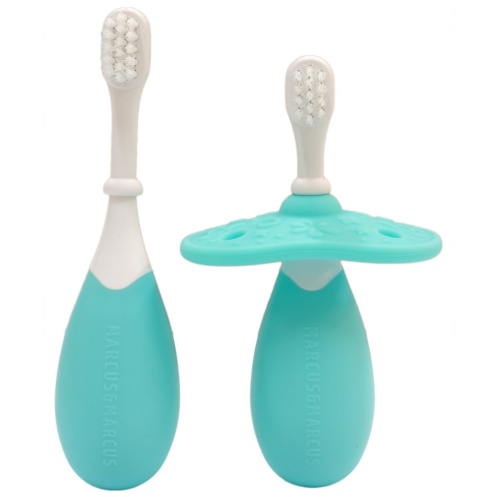 Marcus & Marcus Palm Grasp Toddler Training Toothbrush - Blue