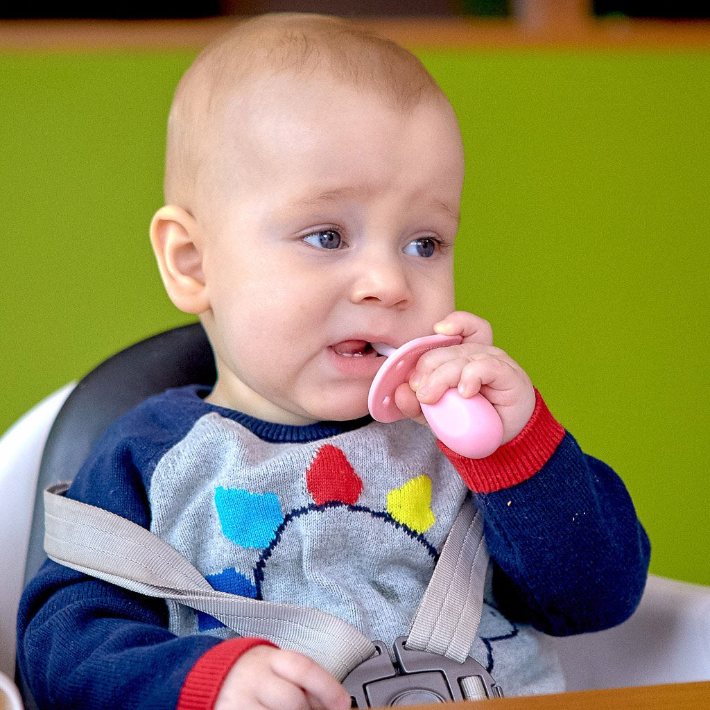 Marcus & Marcus Palm Grasp Toddler Training Toothbrush - Pink