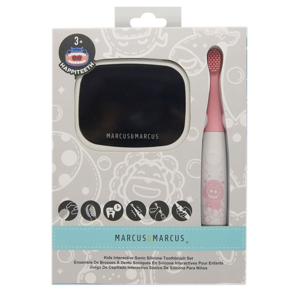 Marcus &amp; Marcus Kids Interactive Sonic Silicone Toothbrush Set
