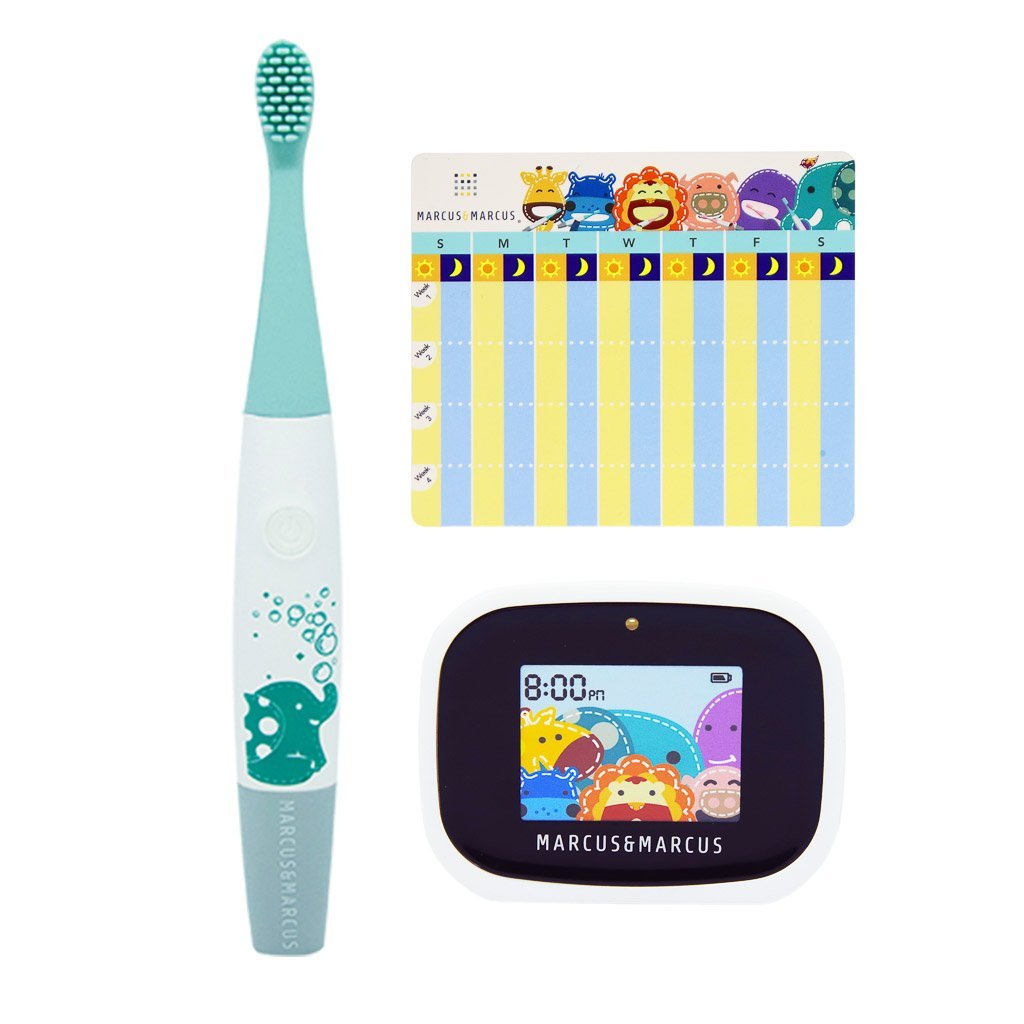 Marcus &amp; Marcus Kids Interactive Sonic Silicone Toothbrush Set