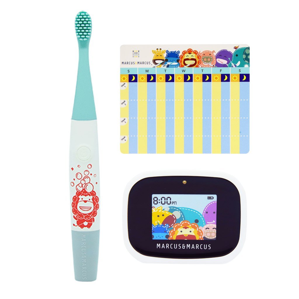 Marcus &amp; Marcus Kids Interactive Sonic Silicone Toothbrush Set