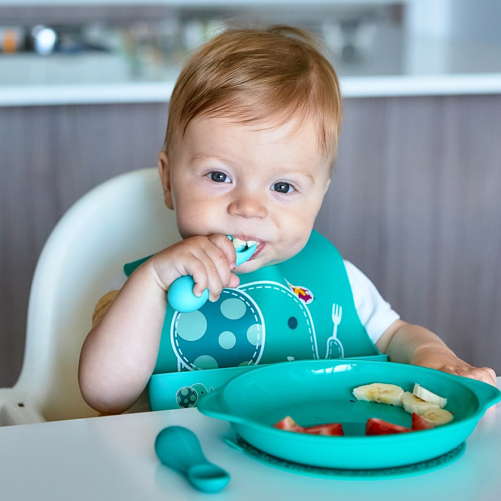 Marcus &amp; Marcus Silicone Palm Grasp Spoon &amp; Fork Set