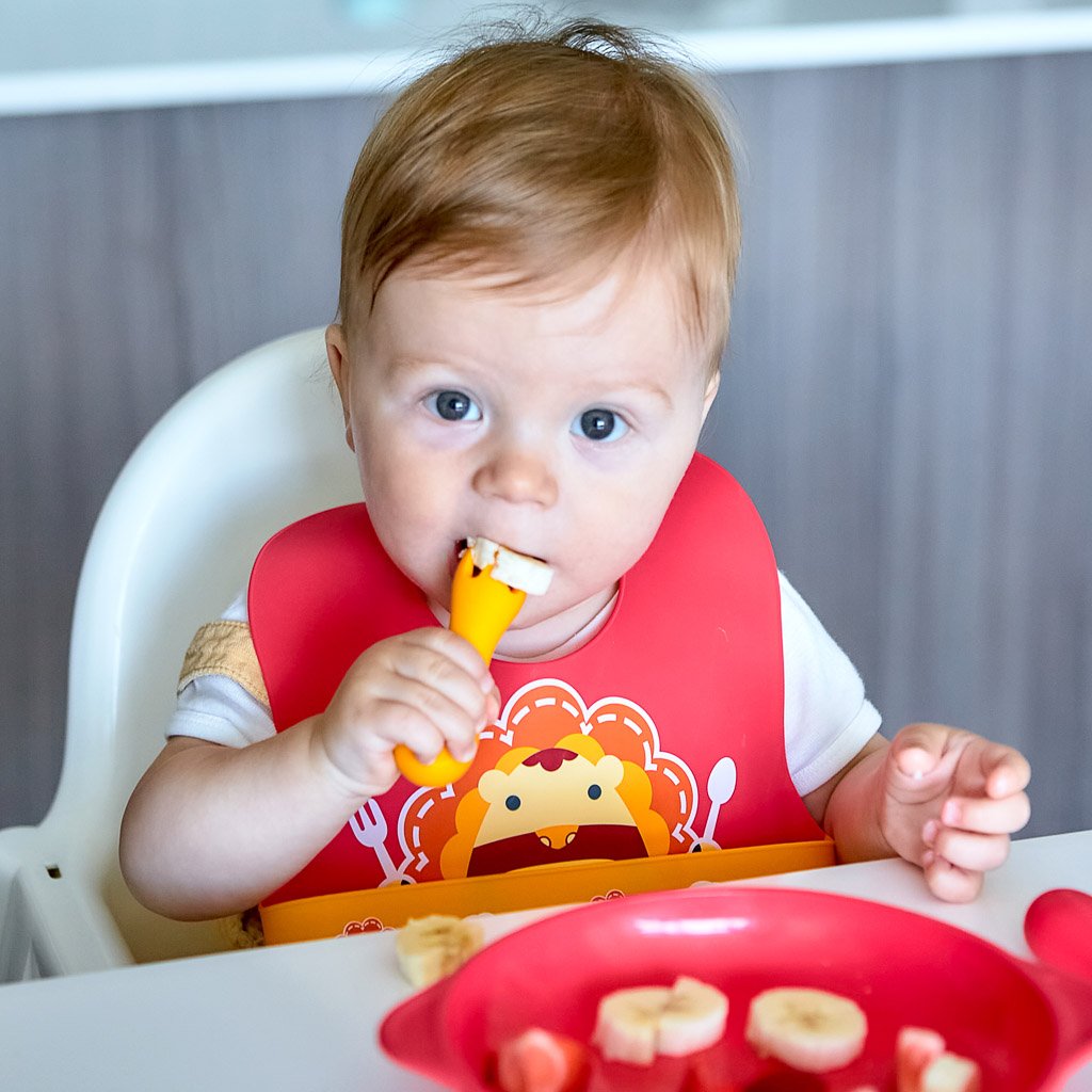 Marcus &amp; Marcus Silicone Palm Grasp Spoon &amp; Fork Set