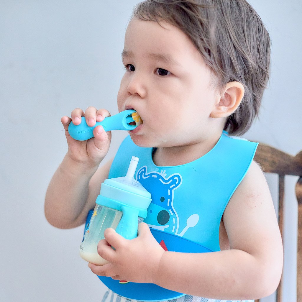 Marcus &amp; Marcus Silicone Palm Grasp Spoon &amp; Fork Set