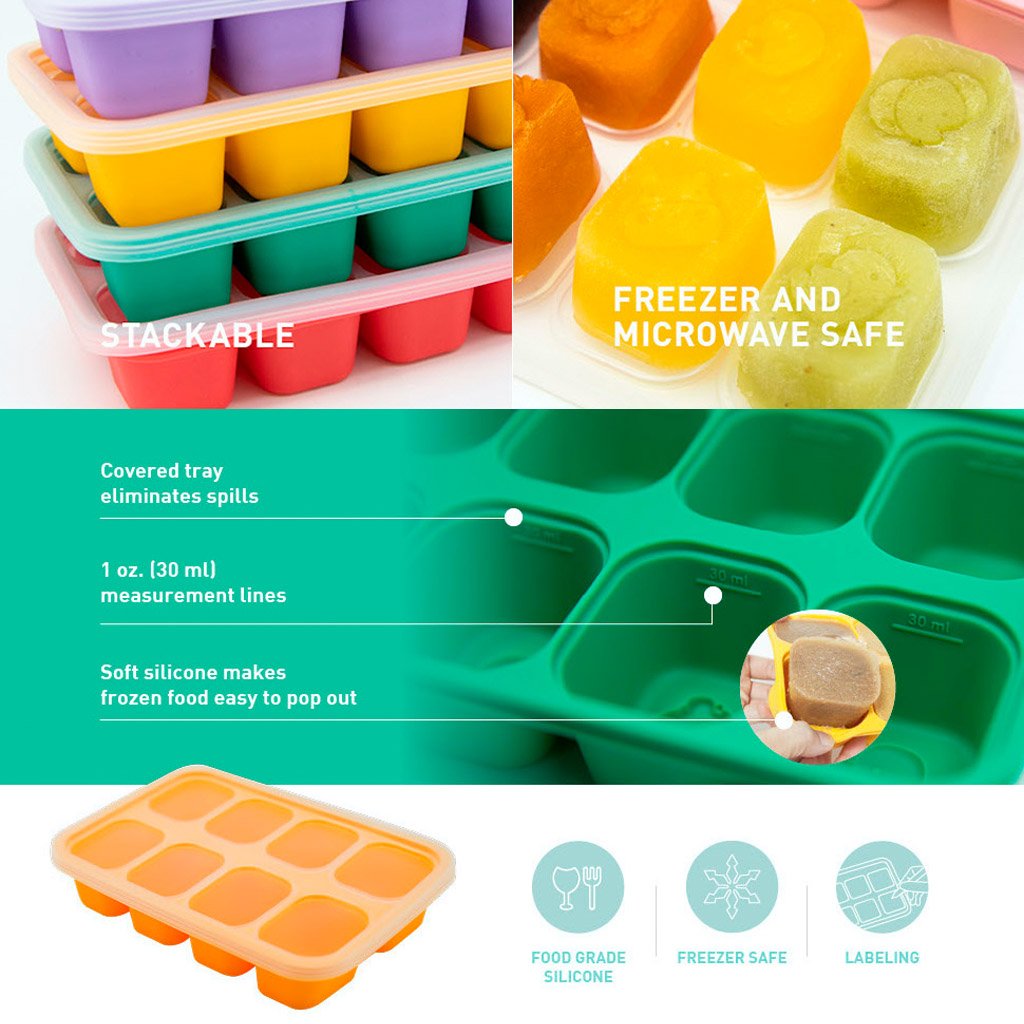 Marcus & Marcus Food Cube Tray (1Oz x 8) - ITOTS PTE LTD