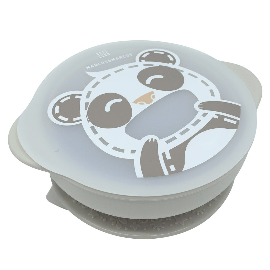 Marcus & Marcus Suction Bowl with Lid - Pebble