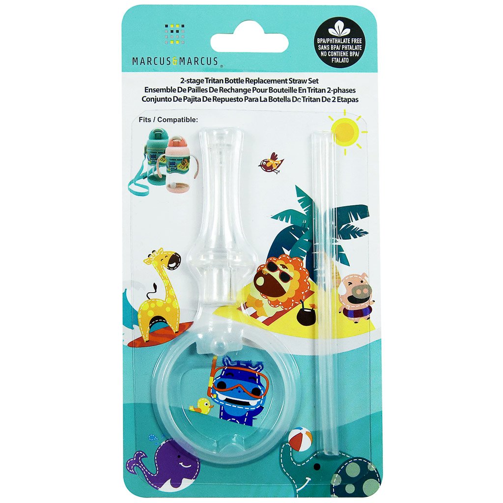 Marcus &amp; Marcus 2-Stage Tritan Bottle Replacement Straw Set
