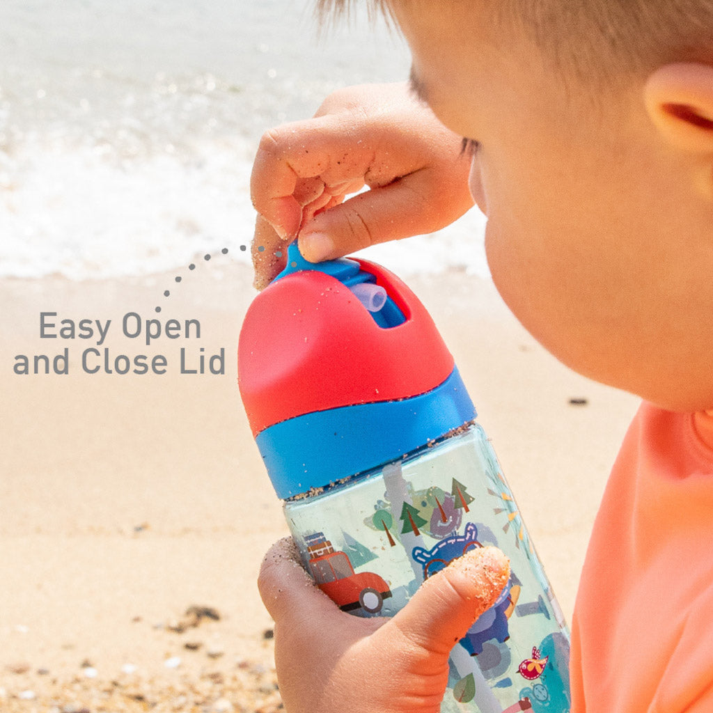 Marcus & Marcus Antibacterial Tritan Straw Bottle