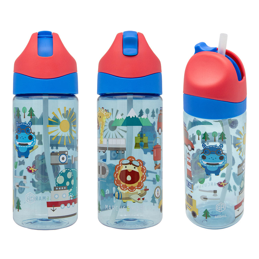 Marcus & Marcus Antibacterial Tritan Straw Bottle