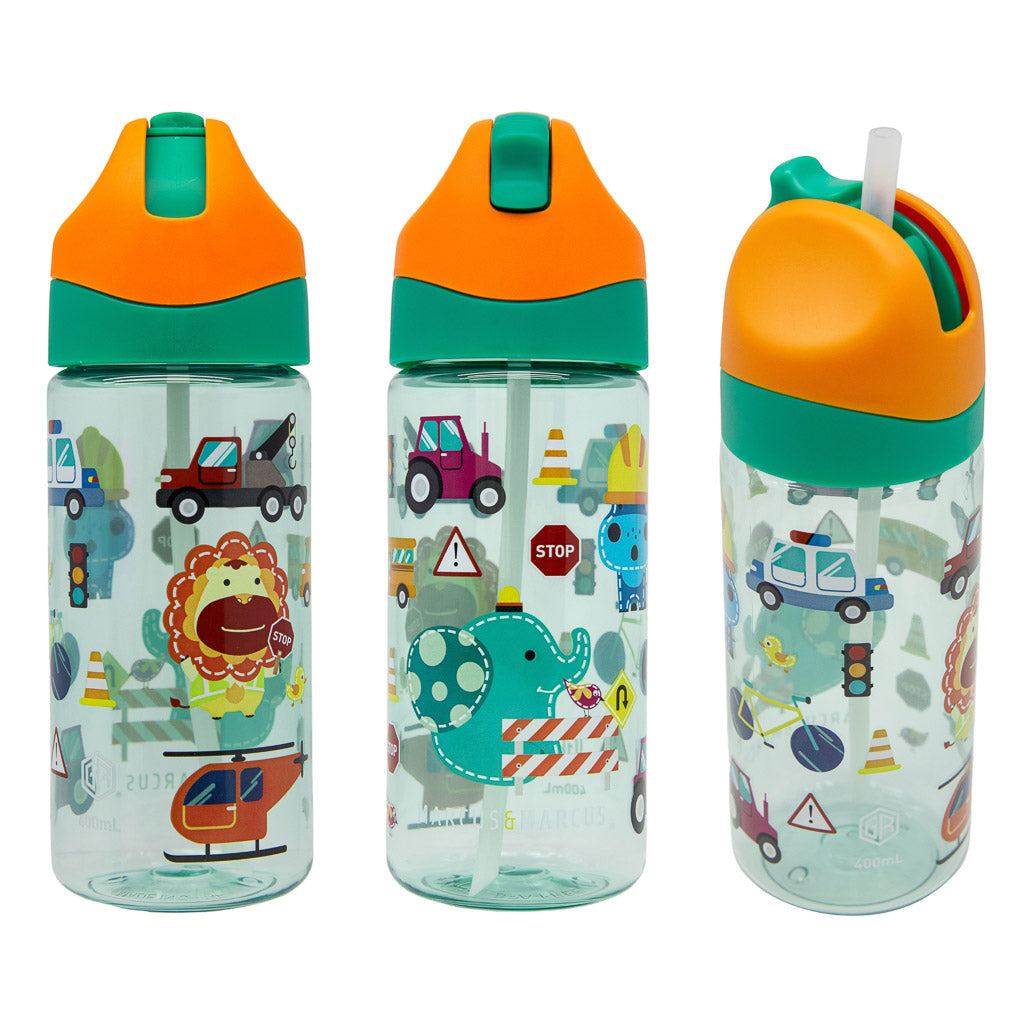 Marcus & Marcus Antibacterial Tritan Straw Bottle