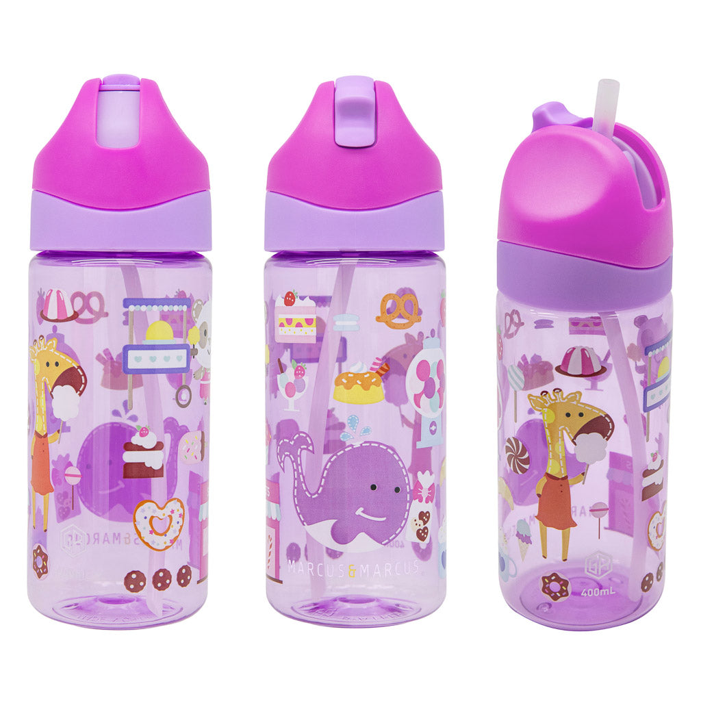 Marcus &amp; Marcus Antibacterial Tritan Straw Bottle