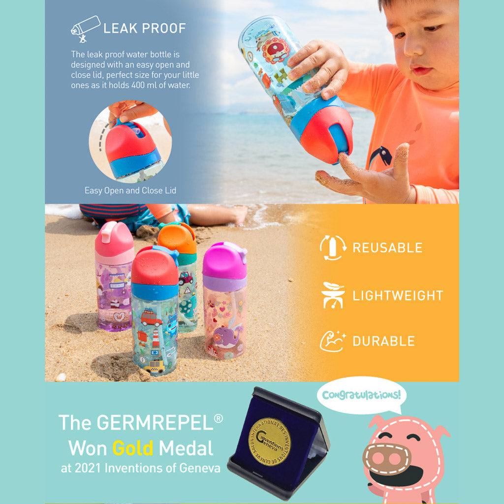 Marcus &amp; Marcus Antibacterial Tritan Straw Bottle