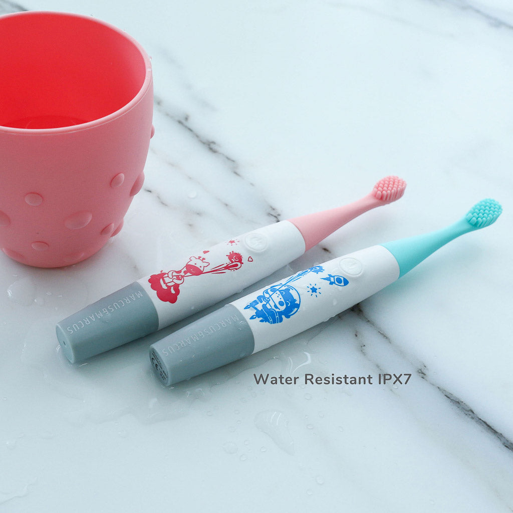 Marcus &amp; Marcus Kids 2-Min Timer Sonic Silicone Electric Toothbrush