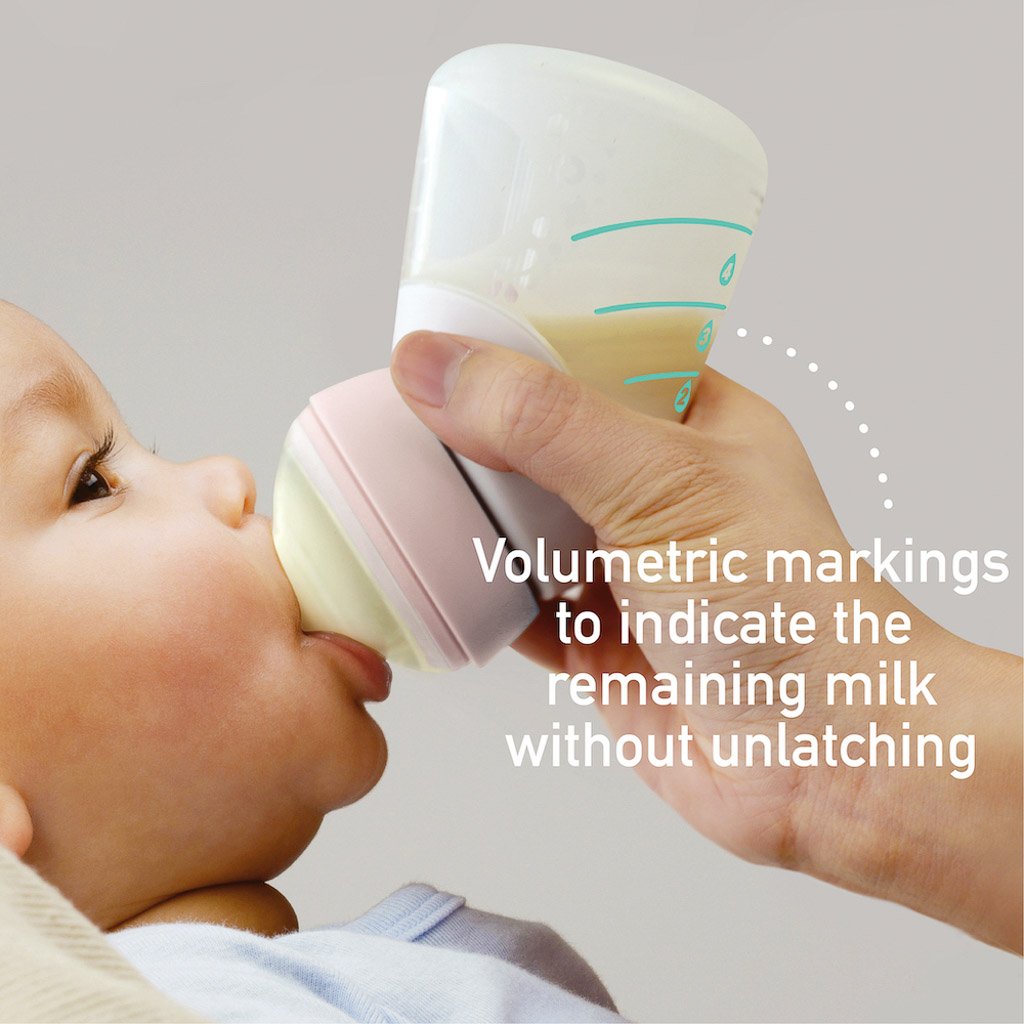 Marcus & Marcus Silicone Angled Feeding Bottle & Spoon